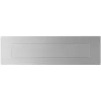 GPF bouwbeslag GPF Rechthoekige briefplaat 350x100x2 mm met verende binnenklep