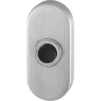 GPF bouwbeslag GPF Beldrukker ovaal 65x30x10mm met zwarte button