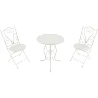 Axi Eloise metalen Bistroset Gestanst Wit