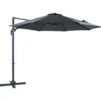 Axi Marisol Zweefparasol Ø 300cm Antraciet/grijs