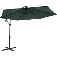 Axi Dion Zweefparasol Ø 300cm Eikenlook/groen