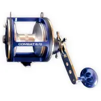 Cinnetic Combat 6/0 Alu Trolling Reel Blauw