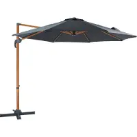 Axi Marisol Zweefparasol Ø 300cm Houtlook/grijs