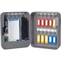 Pavo Sleutelkast 20 Haakjes Combinatieslot 8032570 Grijs