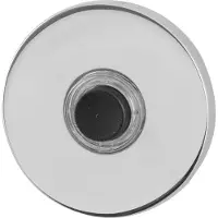 GPF bouwbeslag GPF Beldrukker rond 50x6mm met zwarte button