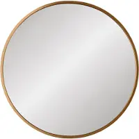 CLP Elsie Wandspiegel - Rond - Diepte lijst 3 cm - ideaal voor woonkamer, slaapkamer of badkamer - gold matt M