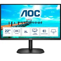 AOC B2 22B2H computer monitor 54,6 cm (21.5") 1920 x 1080 Pixels Full HD LED Zwart