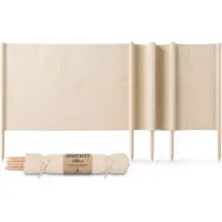 Amazinggirl Strandwindscherm Camping Windschutz - Strand Paravent Tuin Zwembad Outdoor Zonbescherming Windvanger Privacy Scherm Reizen Terras Lichtgewicht Stevig Duurzaam