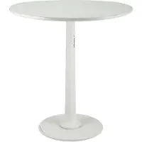 CLP Morristown Bijzettafel - rond - hout - handgemaakt - salontafel - voor woon- en eetkamer - antiek/wit