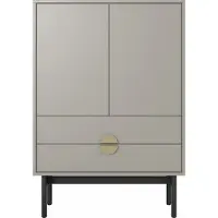 Selsey Stoon - Hoge kast - 85 cm - grijsbeige
