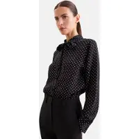 Seidensticker Blouse 'The Statement Prints' zwart / wit