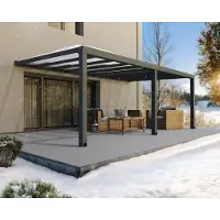 Palram - Canopia Palram | - Aanleunende Pergola Stockholm - Grijs - 340x660cm
