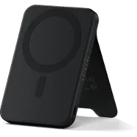 Satechi OntheGo Magnetische Qi2 Power Bank met Stand – 5.000mAh Batterijcapaciteit – 20W USB-C Oplaadvermogen – Premium Materialen voor Duurzaamheid - Zwart