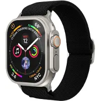 Vonmählen Classic Nylon Loop Apple Watch 49 / 46 / 45 Mm Bandje Zwart