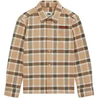 We fashion Overhemd beige / bruin / lichtgrijs / donkergrijs