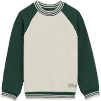 We fashion Sweatshirt ivoor / donkergroen