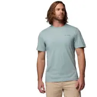 Columbia Csc Logo Back T-shirt Met Korte Mouwen Blauw XS Man