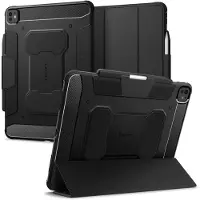 Spigen Rugged Armor Pro Bookcase voor de Apple iPad Pro 13 (2025) M5 / (2024) M4 - Zwart