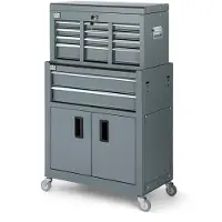 OEM gereedschapswagen inclusief opzetkast, grijs, model 2