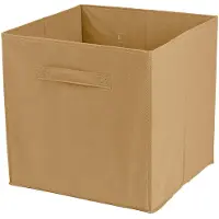 Urban Living DOCHTMANN Opbergbox voor Kallax, textiel, bruin, 31x31x31 cm