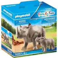 Playmobil Neushoorn met Kalf