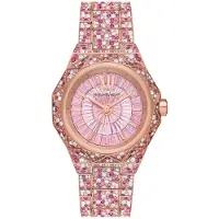 Michael Kors MK7343 Raquel Three-Hand Crystals Pink Rose Ladies Watch