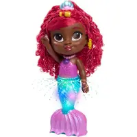 Just Play Disney Junior Splash & Glow Ariel Pop & Geluid 11,5-inch Pop en Accessoires, 5 Stuks, Speelgoed voor Kinderen 3 jaar en ouder