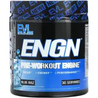 EVLution Nutrition , ENGN, Voorbereidingskracht Engine, Blauw Raz, 11 oz (312 g)