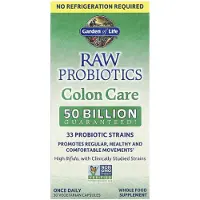 Elämän puutarha,Garden of Life , RAW Probiotica, Colon Care, 30 Vegetarische Capsules