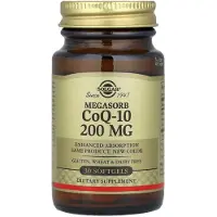 Solgar , Megasorb CoQ-10 , 200 mg, 30 Zachte capsules