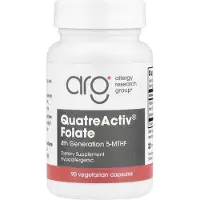 Allergy Research Group , QuatreActiv Folate, 4e generatie 5-MTHF, 90 Vegetarische Capsules