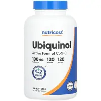 Nutricost , Ubiquinol, 100 mg, 120 Zachte Capsules