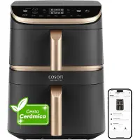 Cosori Heteluchtfriteuse Turbo Tower ProSmart Chef Edition 10,8L Zwart