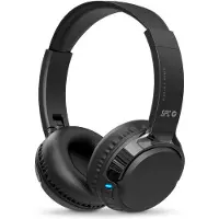 SPC HERON 2 STUDIO – Draadloze Bluetooth-koptelefoon, 50u batterij, dubbele gelijktijdige verbinding, microfoon en gerecycled plastic - Zwart