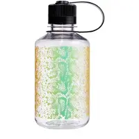 Nalgene Sustain Tritan BPA-vrije Waterfles van 50% Plastic Afval, 16 OZ, Smalle Opening, Rainbow Snake