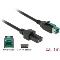 DeLOCK 85482 Zwart 1m PoweredUSB electriciteitssnoer