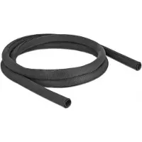 DeLOCK Woven Sleeve self-closing heat-resistant 2 m x 19 mm black