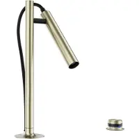 BLANCO Luneoo S - Elektronische keukenkraan met flexibele arm en vuistdouche, netvoeding, satijngoud 527974