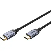 UNITEK C1628GY01-2M DisplayPort kabel Zwart, Grijs