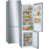 Bosch Serie 4 KGN39VIEB: Vrijstaande koel- en vriescombinatie, 368 liter, roestvrij staal