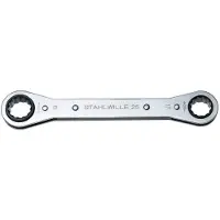 Stahlwille 41131213 25 12 X 13 RATSCHENRINGSCHLUESSEL Dubbele ringsleutelratelset Sleutelbreedte (metrisch) 12 - 13 mm