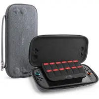 Spigen Klasden 2 Oberghoes | Geschikt voor Nintendo Switch 2 | Schokabsorberend | 12 Gamekaart Slots | Pouch met Draagriem | Draagtas | Grijs