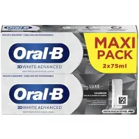 Oral-B 3DW Geavanceerd Houtskool 2 x 75 ml (Stuk)