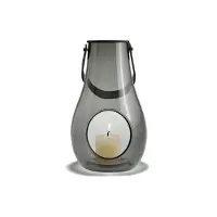 Holmegaard Design With Light Lantaarn 25 Cm Smoke - Kandelaars Mondgeblazen Glas Grey - 4343535