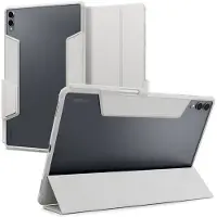 Spigen Ultra Hybrid Pro Hoes Geschikt voor Samsung Galaxy Tab S11 Ultra - Book Case met Air Cushion - Grijs