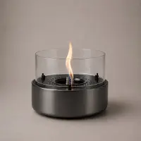 Tenderflame Café 18 Tafelhaard - Gun Metal - Tenderfuel - Bio-Ethanol Alternatief - Rookvrij, veilig, schoon en geurarm