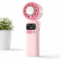 VHV -Opvouwbare Nekventilator - Mini Ventilator met Ijskoelfunctie - Krachtige Draagbare Ventilator met USB - Stille Handsfree Luchtcirculator voor Studenten, Reizen en Outdoor