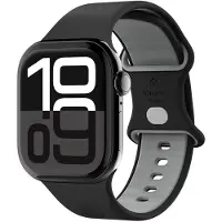 Spigen Nano Pop - Bandje Geschikt voor Apple Watch 1-10/SE - 42/41/40/38MM - Zwart