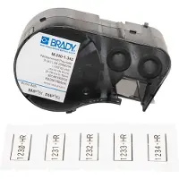 Brady M-250-1-342 tape krimpkous | zwart op wit | 11,15mm x 25,78mm