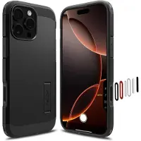 Spigen Tough Armor T MagSafe iPhone 16 Pro Max Hoesje Zwart